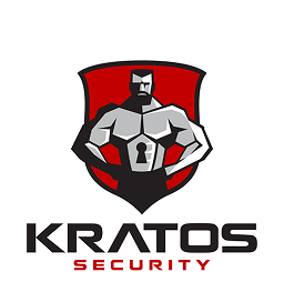 Kratos Security logo representing professional security and protection services